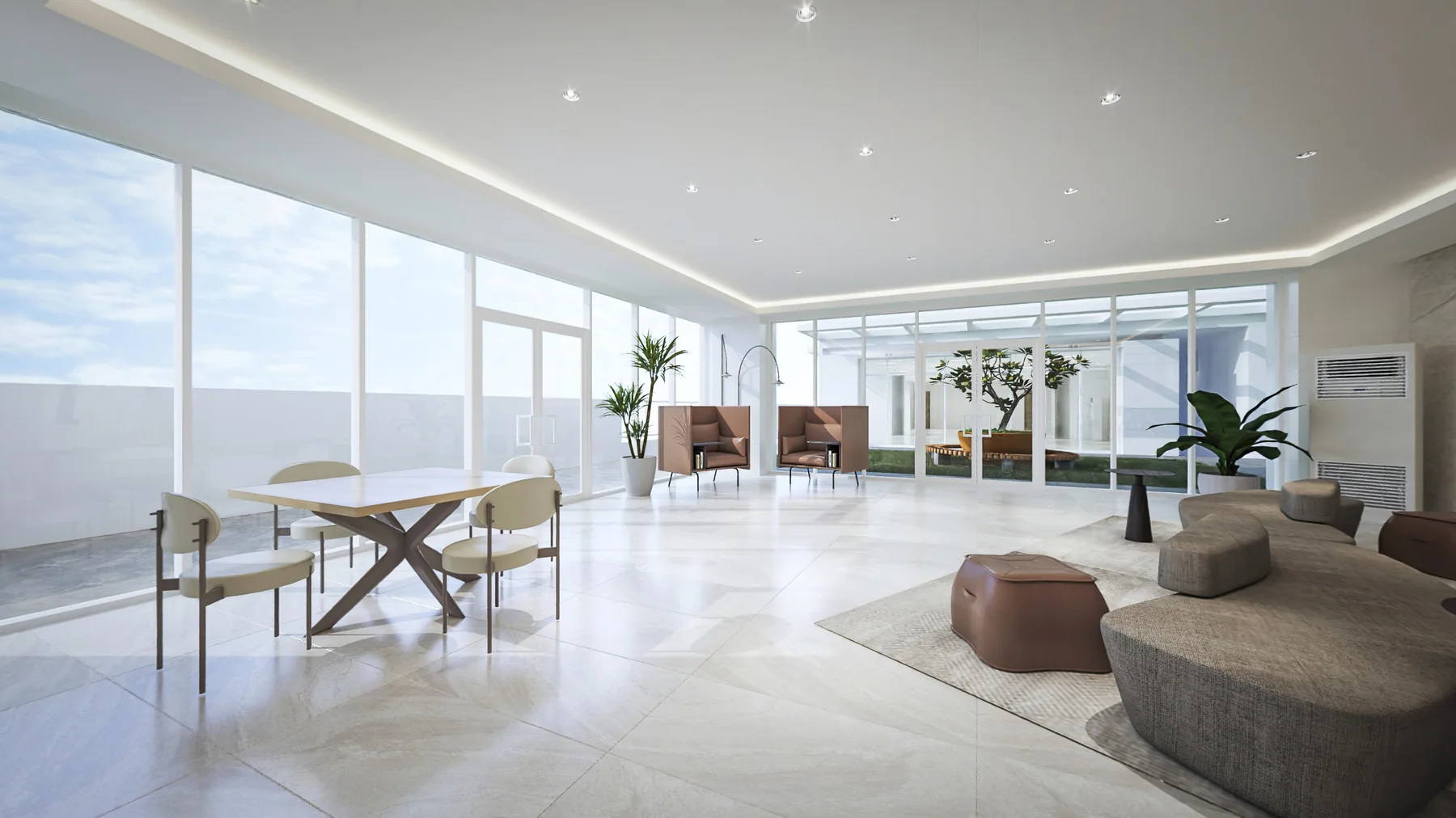 Co-working lounge