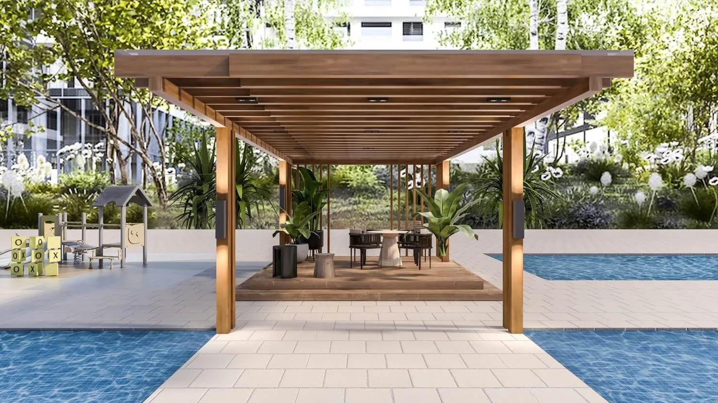 Landscaped Deck