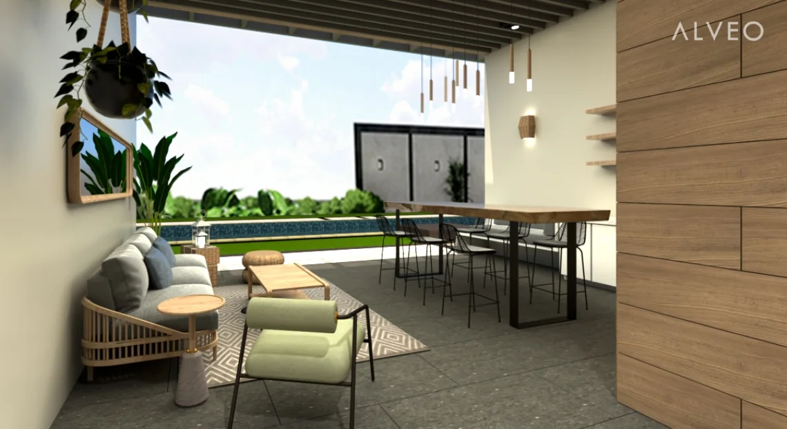 Outdoor Lounge Area