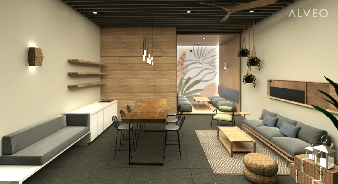 Covered Lounge Area